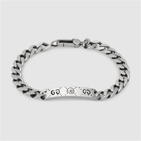 gucci ghost chain bracelet silver|Gucci ghost bracelet review.